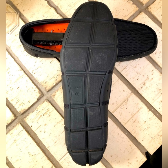 Swims Mens Braided Lace Loafer Black Orange Water Shoe Rubber Mesh Size 9.5 s-l400.jpg main image 2